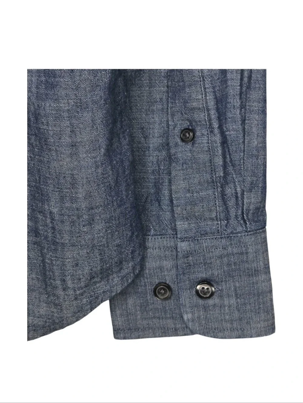 Banana Republic Mens Blue Soft Wash Slim Fit Chambray Button Up Shirt Small